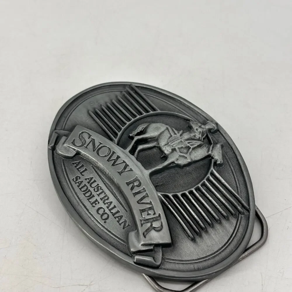 Belt Buckle Snowy River All Australian Saddle Co. 1996 Western